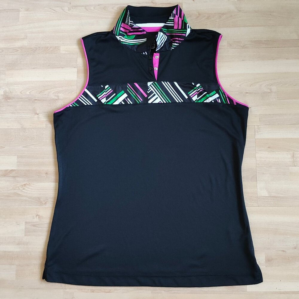 Slazenger Women's Golf Top, Dark Multicolor (US L)
